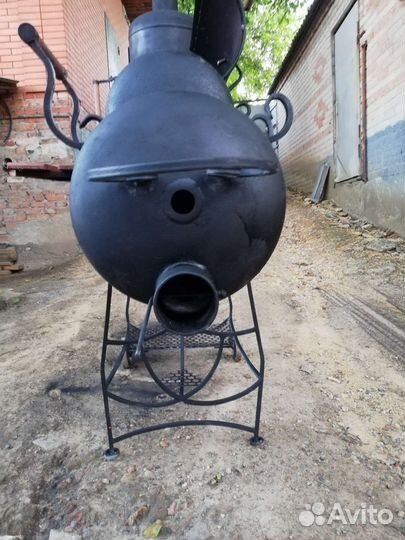 Мангал 3в1 каптильня горячего и холодного копчения