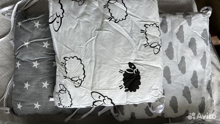 Детские бортики доя кроватки (подушки)