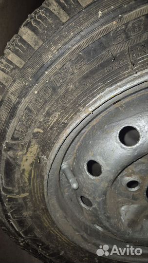 Зимние колеса 135/ 80 R12, taganca 2шт