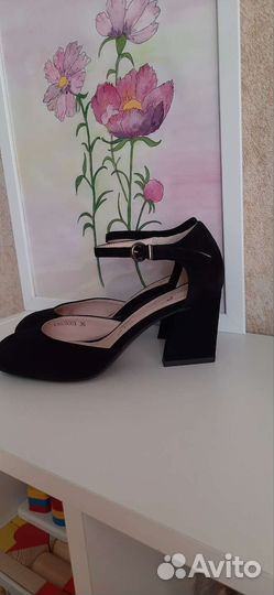 Туфли женские замшевые