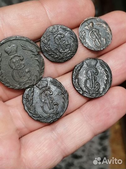 Монеты Сибирь Екатерина 2