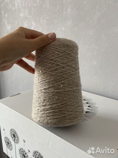 Пряжа в бобинах италия меринос