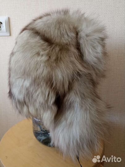 Шапка ушанка песец