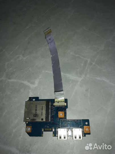 Плата USB, картридера со шлейфом Acer Aspire 7551G