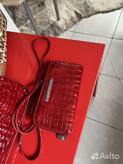 Сумка клатч натуральная кожа braiton