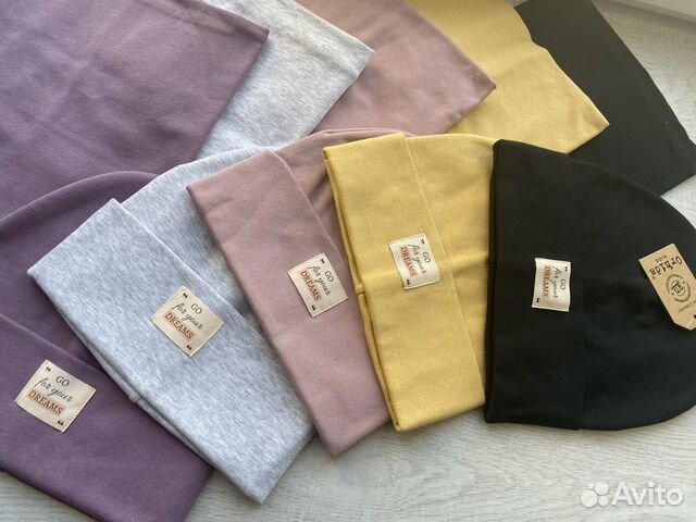 Наборы шапка и снуд 52-54. Подростковые новые