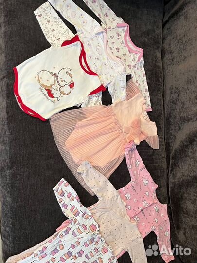 Вещи пакетом на девочку 62-68