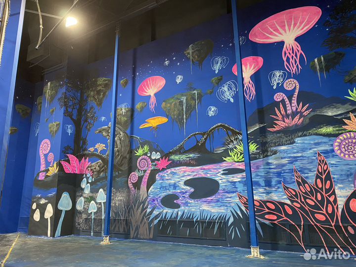 Роспись стен. Портреты. Художник