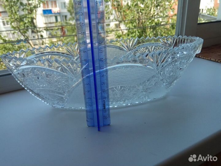 Ваза салатница хрусталь СССР