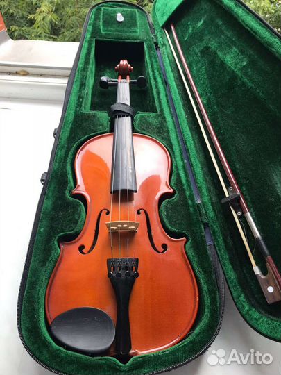 Скрипка 3/4 с чехлом