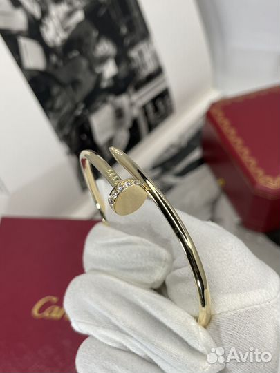 Браслет cartier гвоздь juste un clou бриллианты