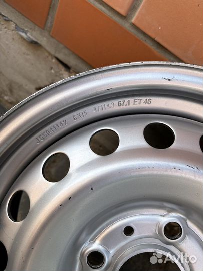 Штампованные диски r15