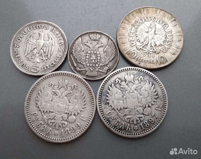 Серебряные монеты царские