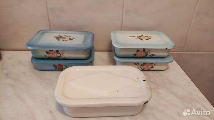 Контейнер, эмалированная посуда, лоток