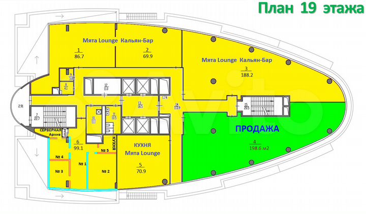 Свободного назначения, 200 м²