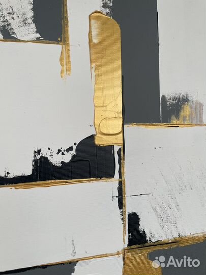 Картина интеьерная абстракция на холстещ