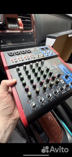 Микшерный пульт 6 каналов + FX + bluetooth + MP3