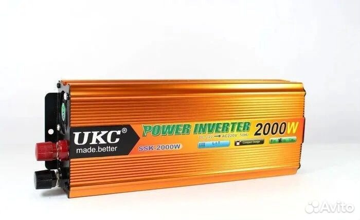 Инвертор напряжения 12-220V UKC 2000W
