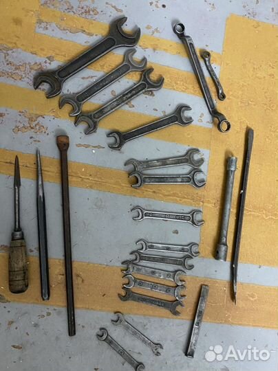 Набор:Ключи гаечные, накладные, и др из СССР