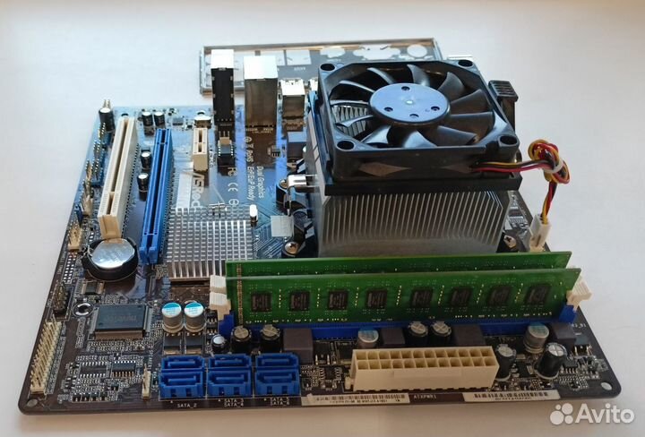Комплект плата + процессор + память Socket FM1
