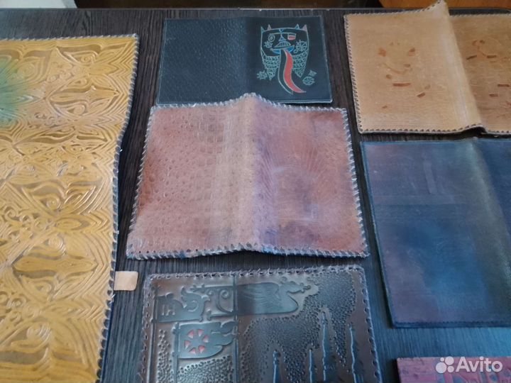 Кожа из СССР. Бумажники портмоне обложки для книг