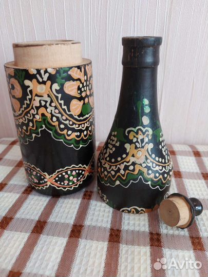Бутылка-матрешка из дерева. СССР