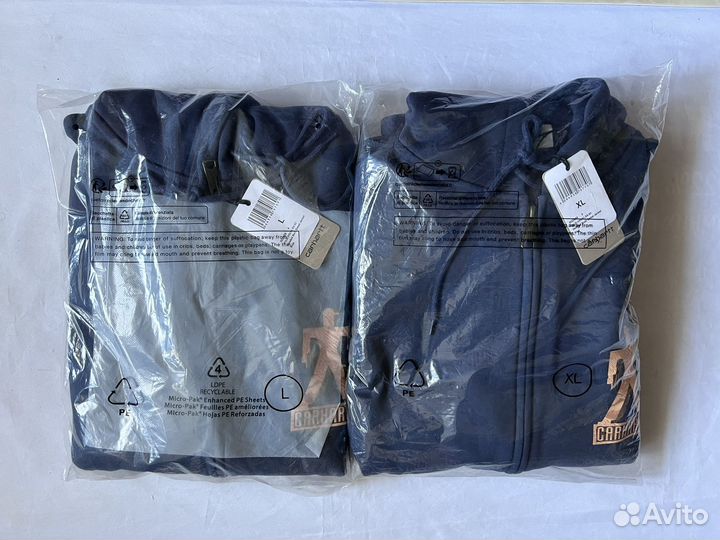 Зип Худи Carhartt Built Zip Hoodie Blue Оригинал