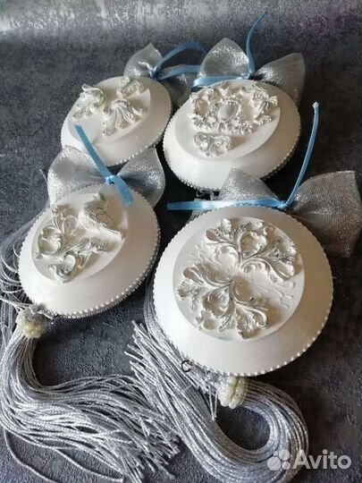 Медальон новогодний 11см