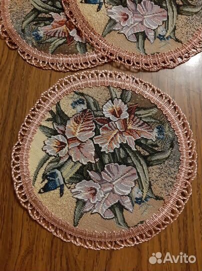 Салфетки из гобелена 4 шт. Новые