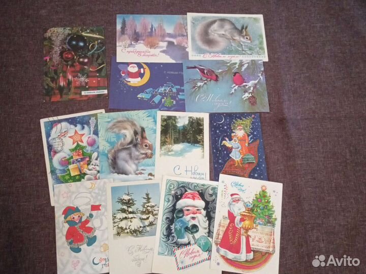 Новогодние открытки СССР