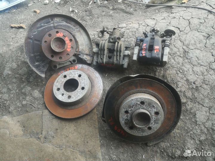 Комплект задних дисковых тормозов opel astra g
