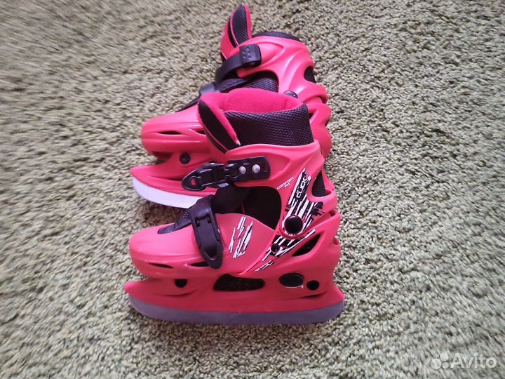 Коньки детские раздвижные 30-33р