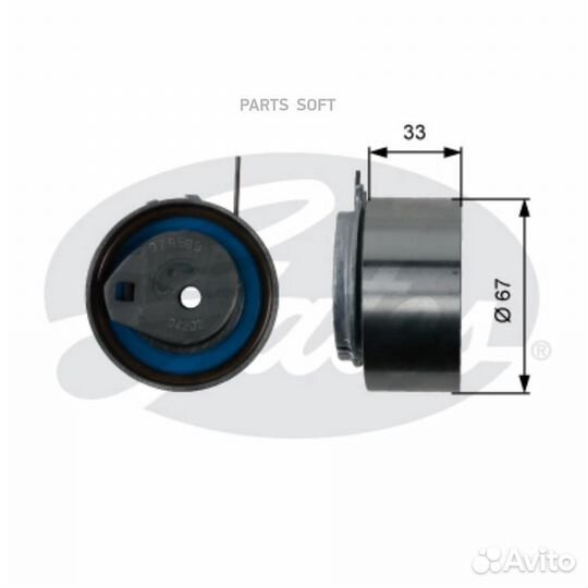 Gates T43008 Ролик натяжителя 7784-21008