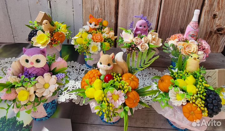 Бюджетные букетики из мыла ручной работы