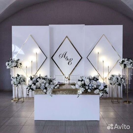 Оформление/украшение зала для торжеств,свадебное о