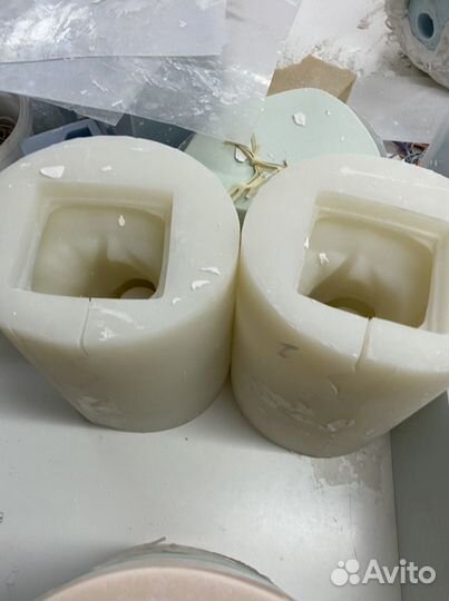 Силиконовая форма бюст фигура кашпо