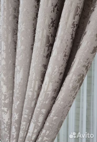 Шторы готовые новые. Мрамор