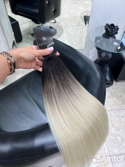 Волосы для наращивания волос блонд\шатен\руссый