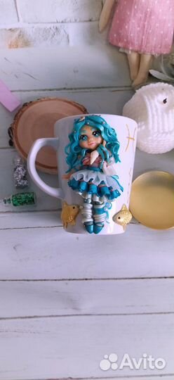 Кружка с декором 