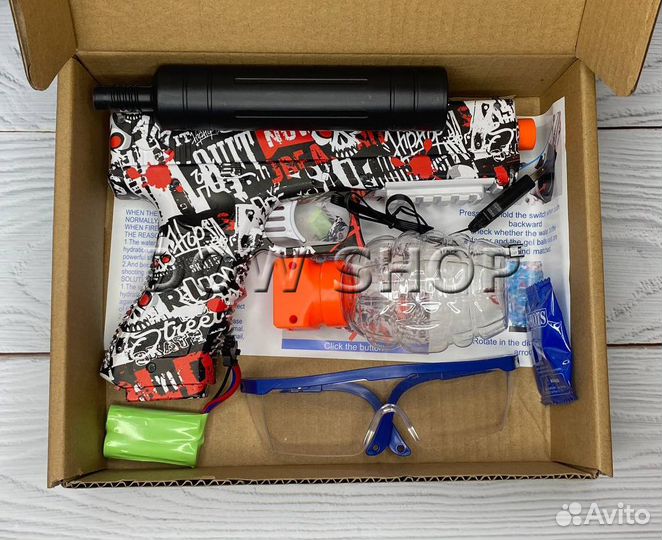 Детский пистолет glock orbeez Красный