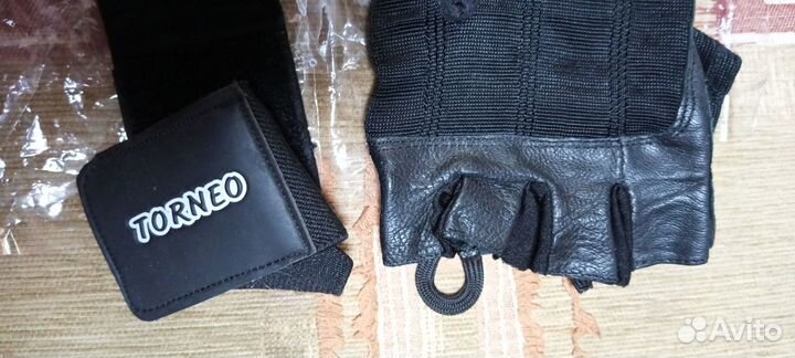 Перчатки натуральная кожа, мужские, спортивные