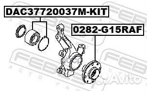 Ступица колеса перед прав/лев renault logan