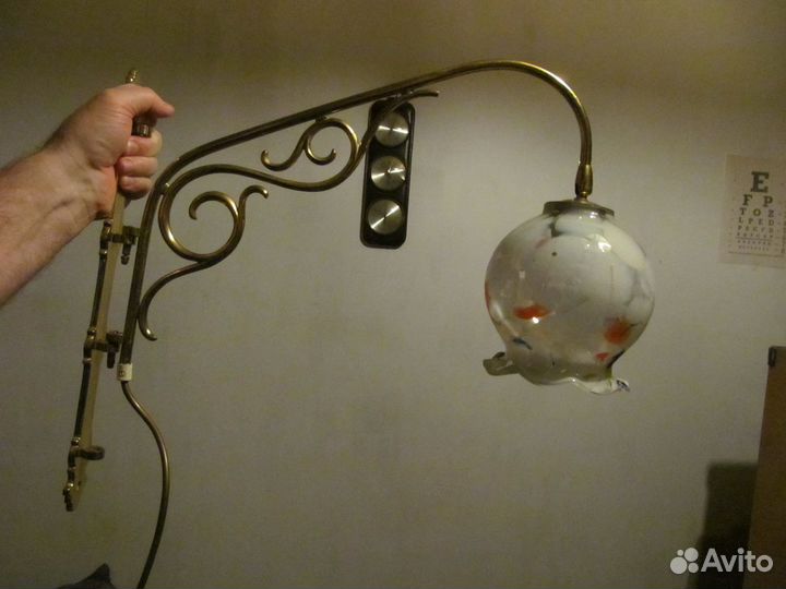 Бра винтаж латунь