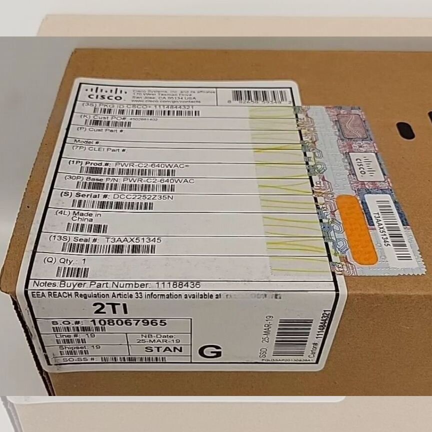 [PWR-C2-640WAC] Блок Питания Cisco New Pwr-C2-640wac