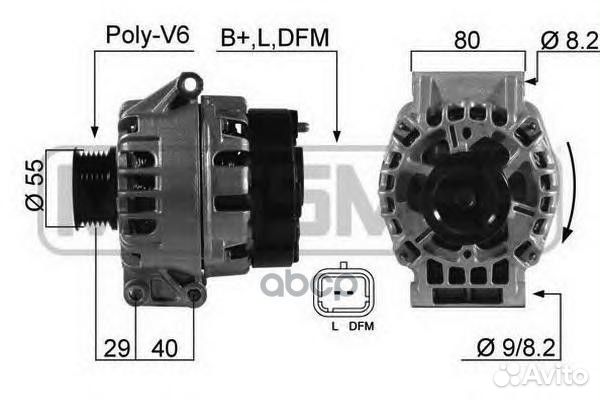 Генератор Renault thalia 2002- 210523 Era