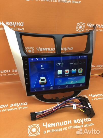 Штатна магнитола на Hyundai Solaris 2010-2016