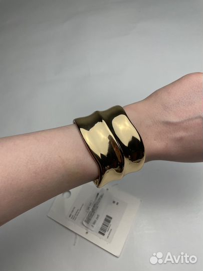 Браслет кафф Lime позолота новый