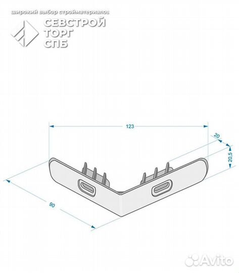 Угол стартовый Docke Berg Edel Flemish