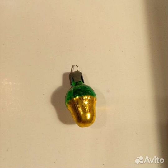 Советские ёлочные мини-игрушки - стекло