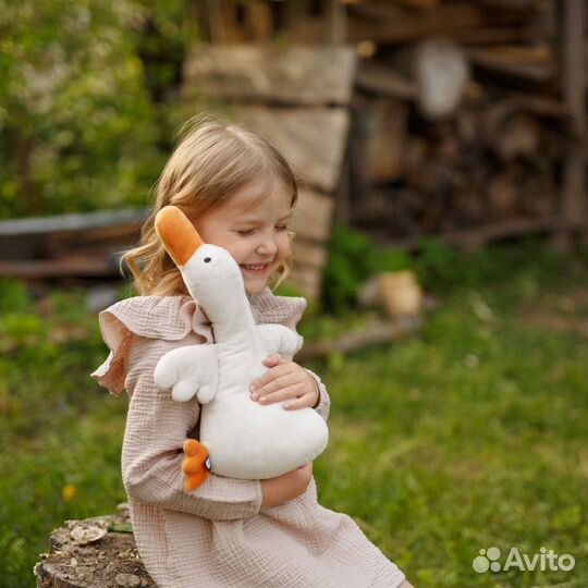 Мягкая игрушка Мякиши Гусь 37 см 817